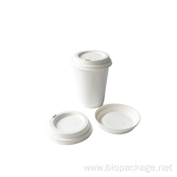 100% Biodegradable Bagasse Coffee Lid 90mm